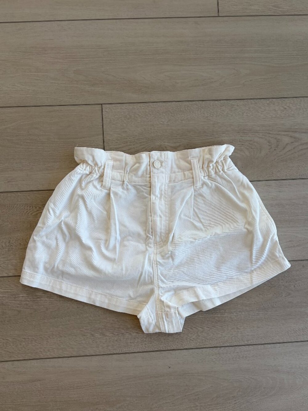 Sunday Best White Canvas Shorts